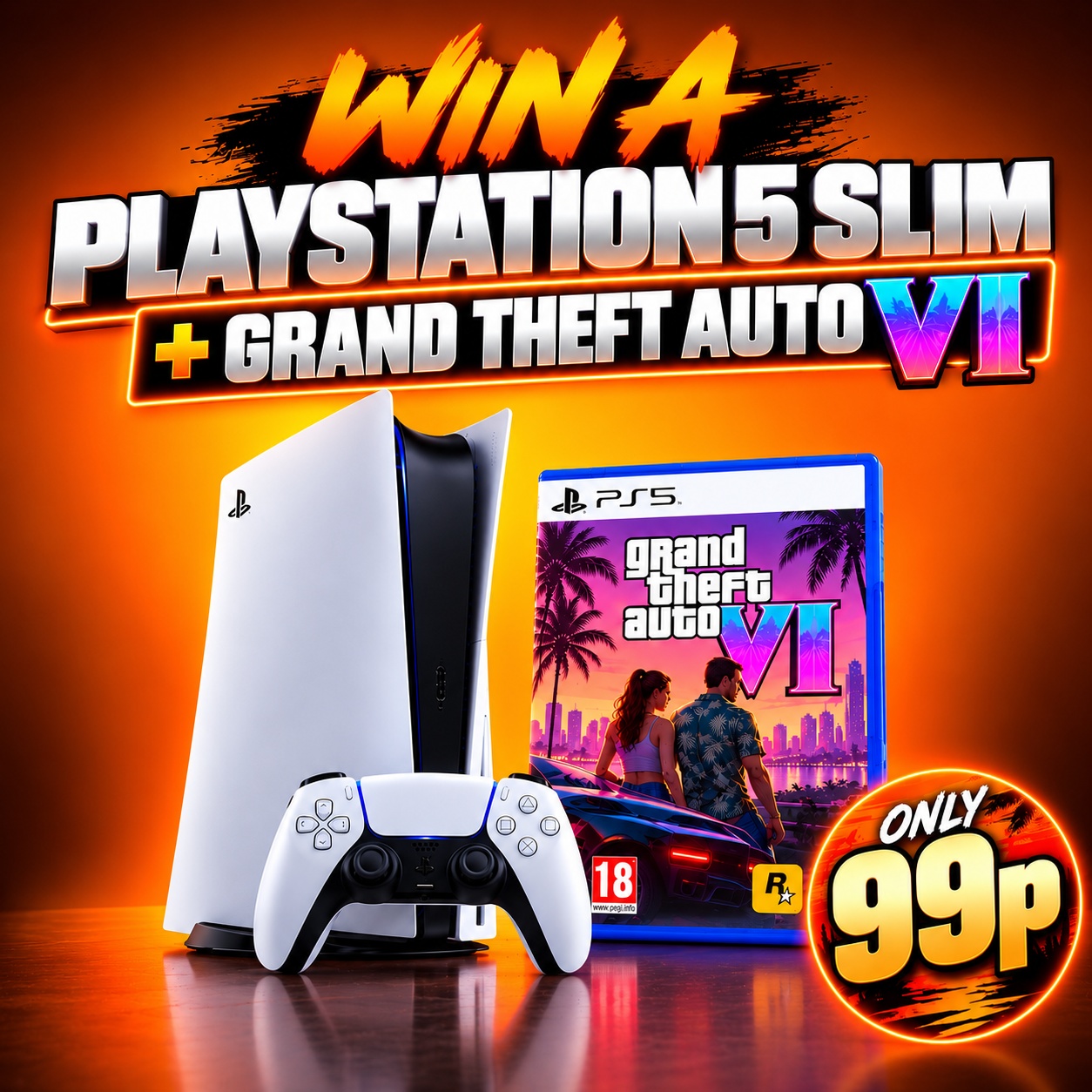 PS5 Slim + Grand Theft Auto VI
