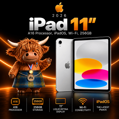 Apple 2025 Apple iPad 11", A16 Processor, iPadOS, Wi-Fi, 256GB