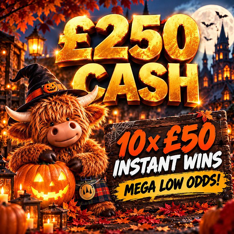 £250 Cash + 10 Instant Wins 