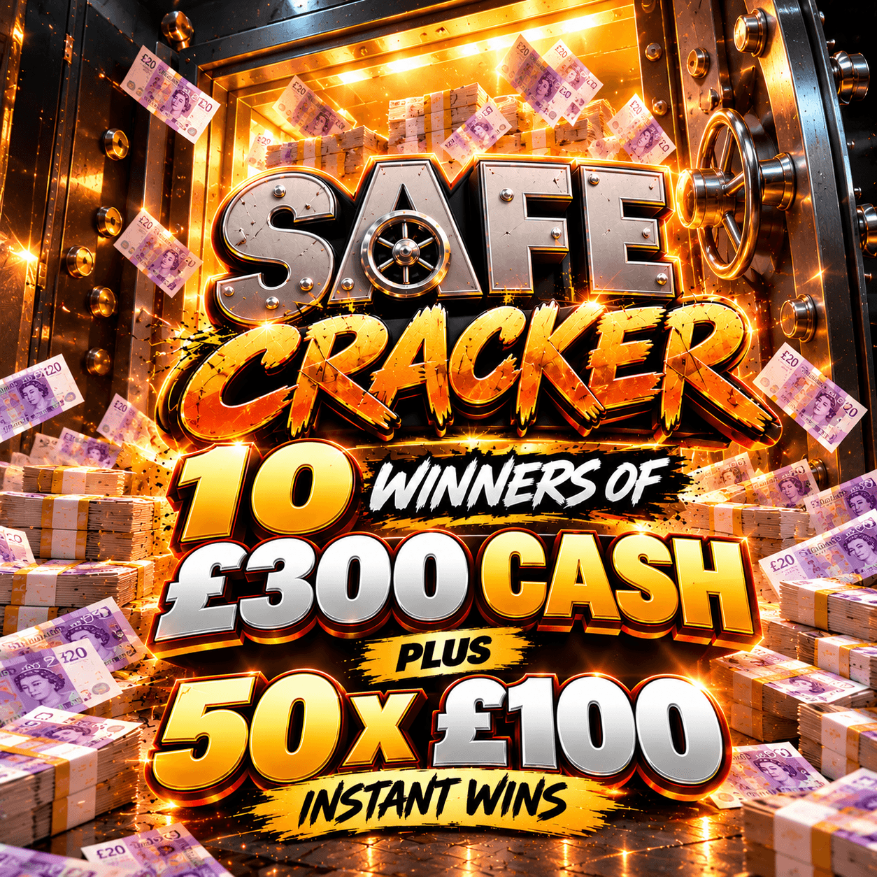 Safe Cracker - £8,000 in prizes to be won