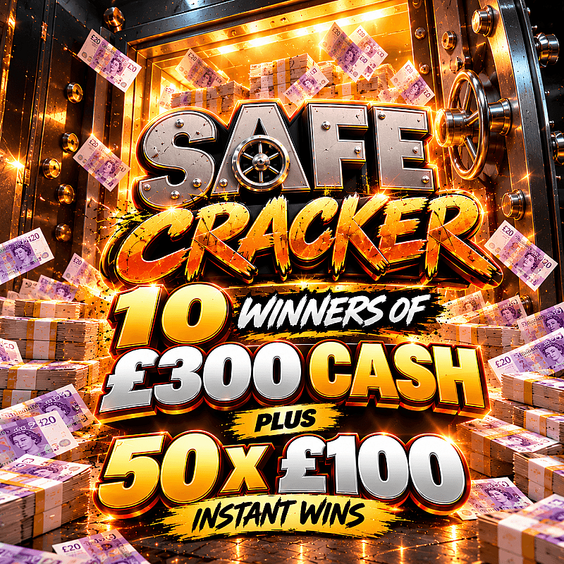 Safe Cracker - £8,000 in prizes to be won