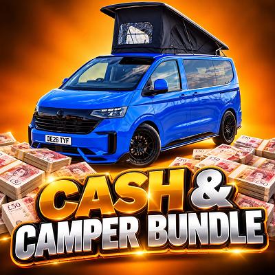 £250 Cash & 125 Tickets into the VW T7 Campervan