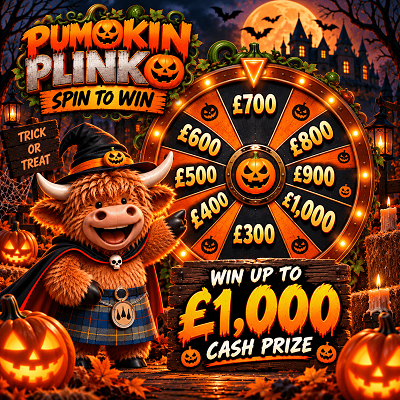 Spin to Win up to £1,000 Cash 
