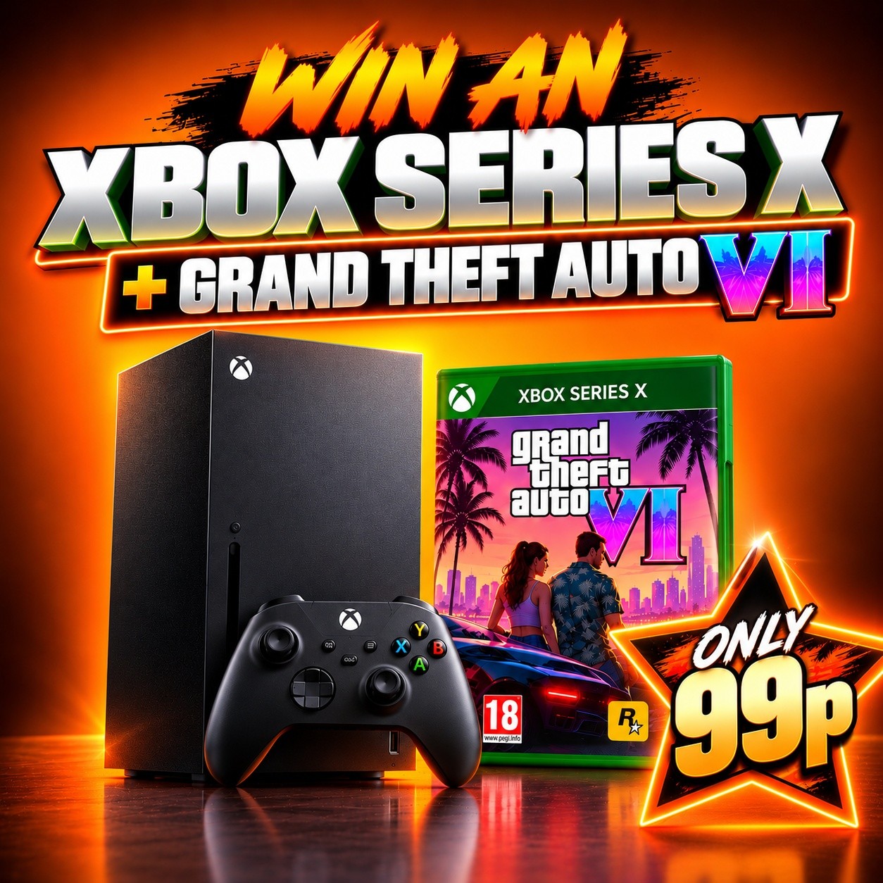 WIN AN XBOX SERIES X + GRAND THEFT AUTO VI!