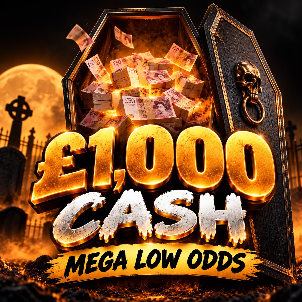 Win £1,000 Cash - Mega Low Odds 