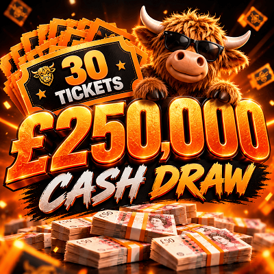 £30 Ticket bundle into the £250,000 Cash draw