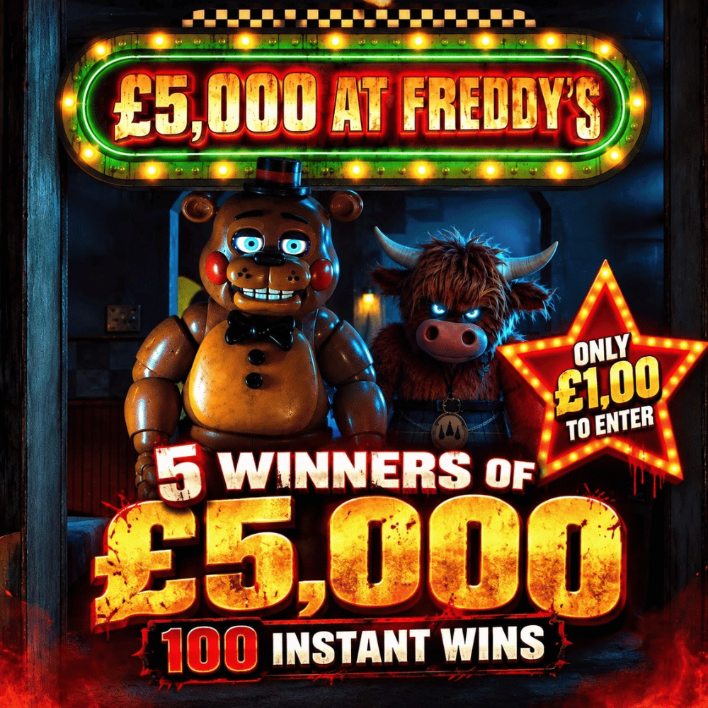£5,000 AT FREDDY’S £51,000 In Prizes to be won!