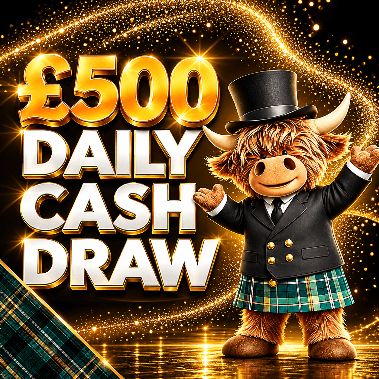 £500 Daily Cash Draw 13 Oct 2026
