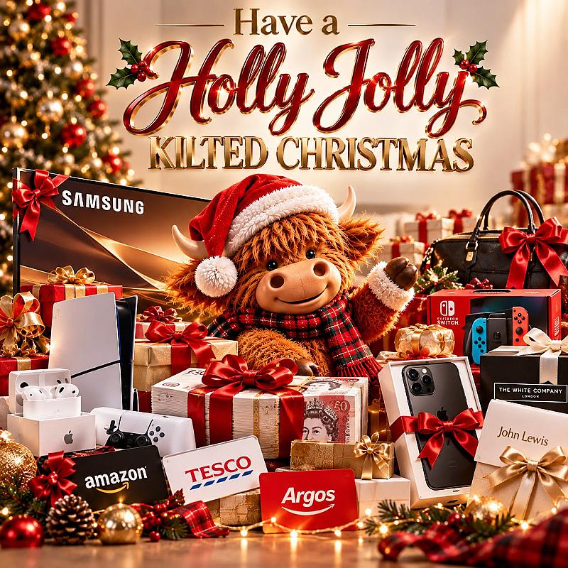 Have a Holly Jolly Kilted Christmas – Win the Ultimate Family Christmas