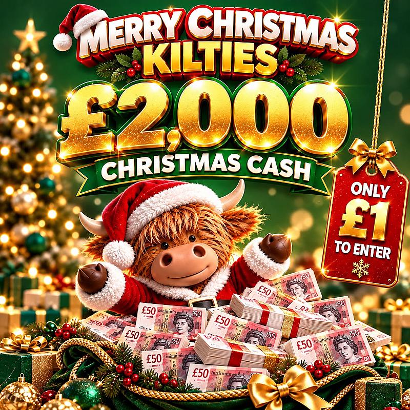 Win £2,000 Christmas Cash for only £1 to enter