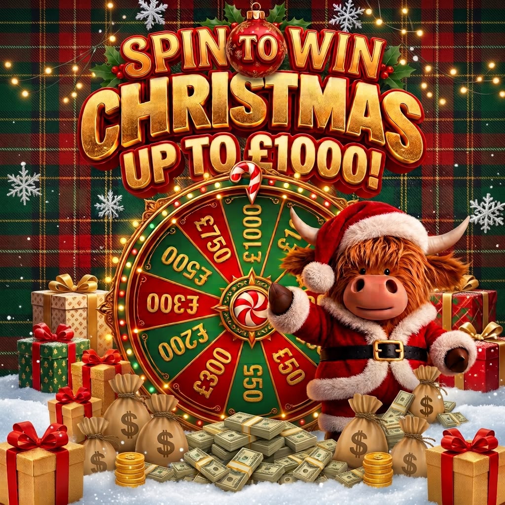 Spin Into Christmas – Win Up to £1,000 Cash!
