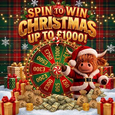 Spin Into Christmas – Win Up to £1,000 Cash!