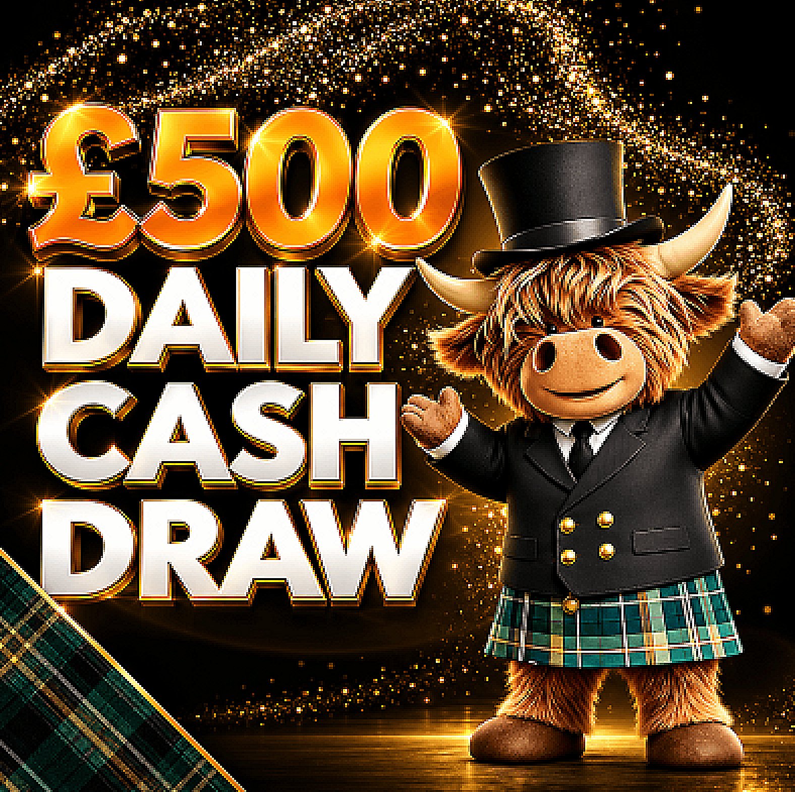 £500 Daily Cash Draw 18 Oct 2026