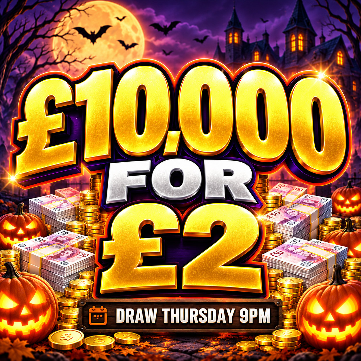 WIN £10,000 CASH For £2