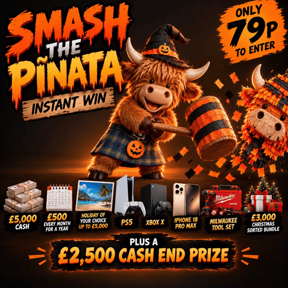 £50,000 PIÑATA PRIZE PARADISE 