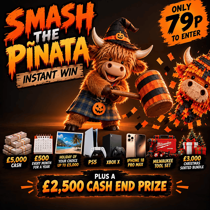 £50,000 PIÑATA PRIZE PARADISE 