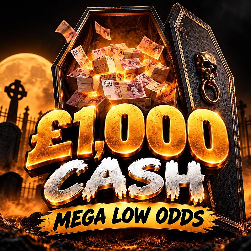 Win £1,000 Cash - Mega Low Odds 