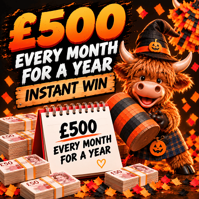 Pinata Payday - £500 Cash every month for a year