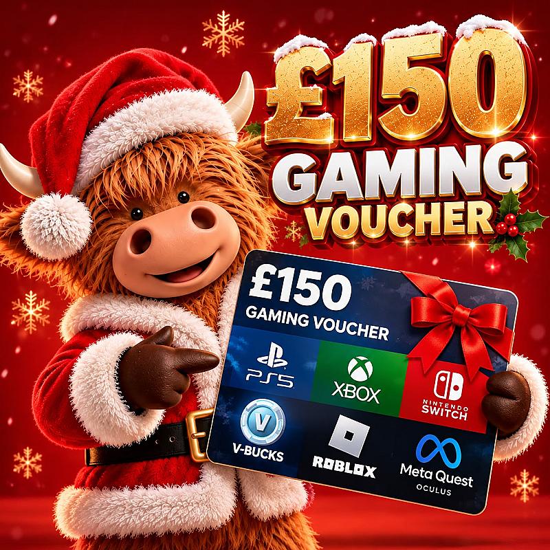  STOCKING FILLER SPECIAL – WIN £150 IN GAMING VOUCHERS