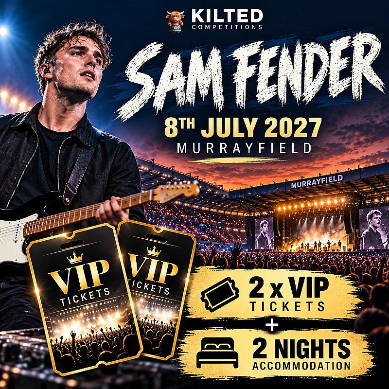 WIN 2 SAM FENDER FRONT STANDING VIP TICKETS + 2 NIGHT 4★ EDINBURGH HOTEL STAY!