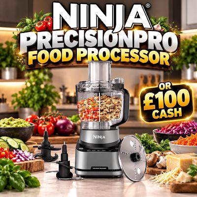 Ninja PrecisionPro Food Processor or £100 Cash Alt