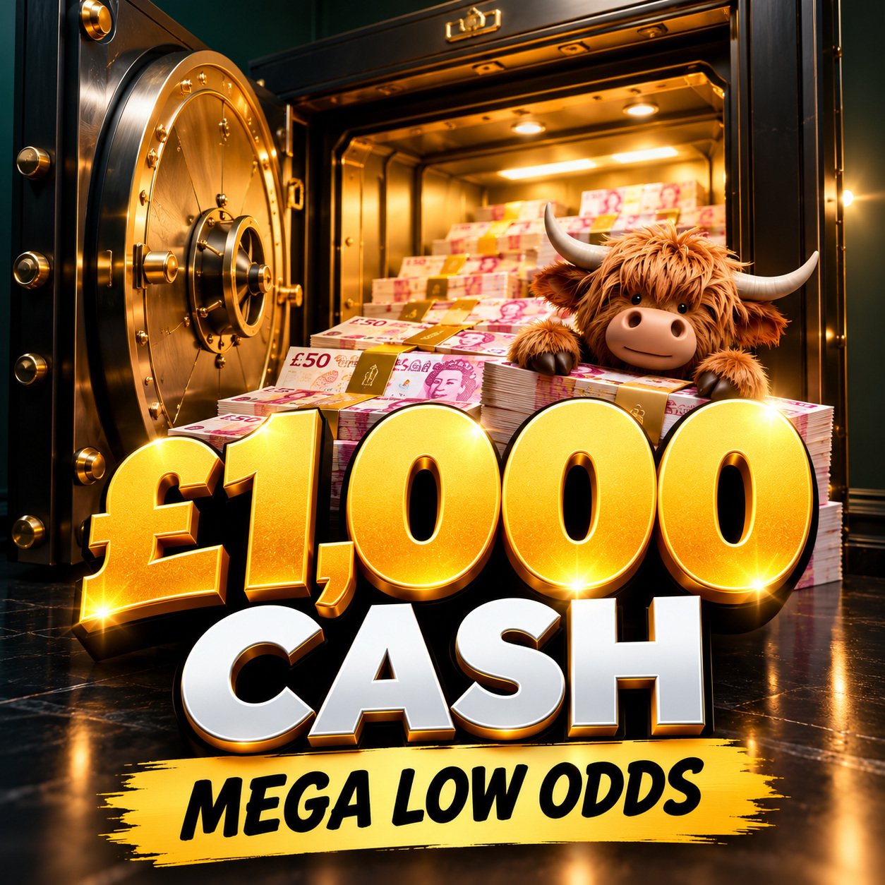 Win £1,000 Cash - Mega Low Odds #2