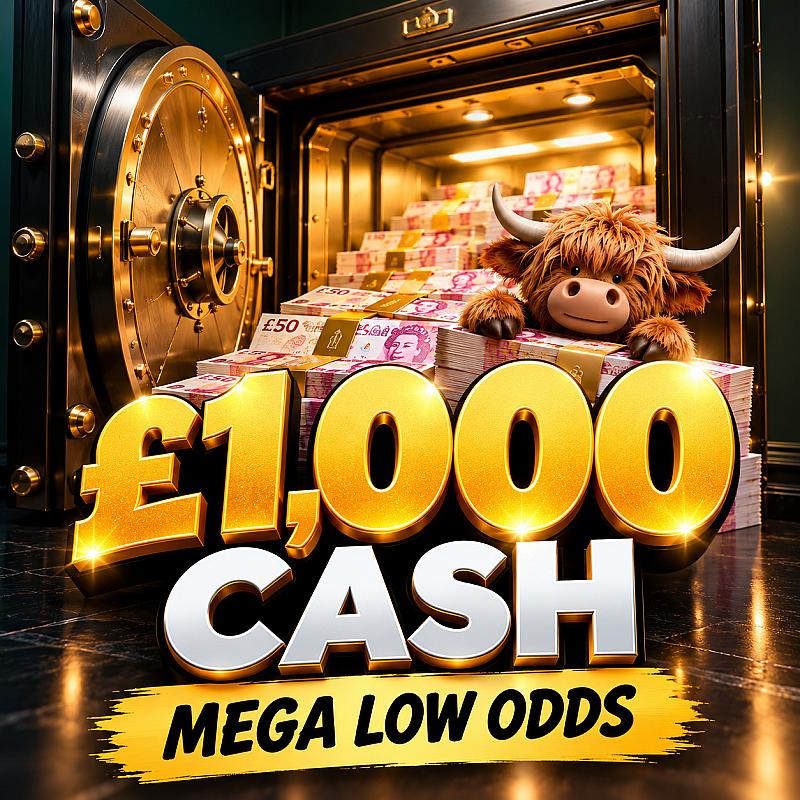 Win £1,000 Cash - Mega Low Odds #2