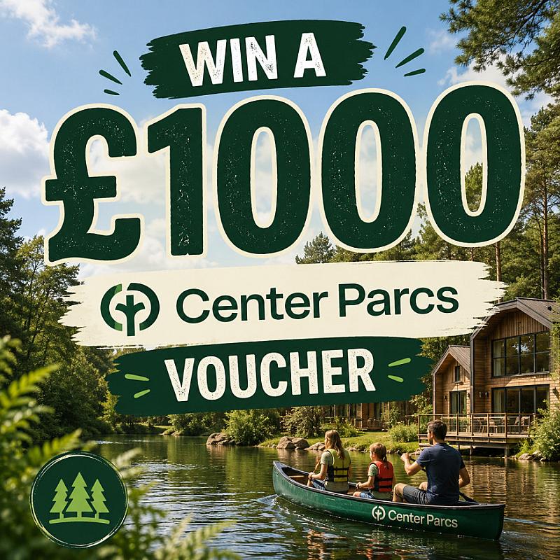 Win a £1000 Center Parcs Voucher 🏞️