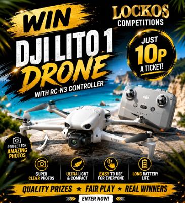 WIN A DJI LITO 1 DRONE WITH RC-N3 CONTROLLER!