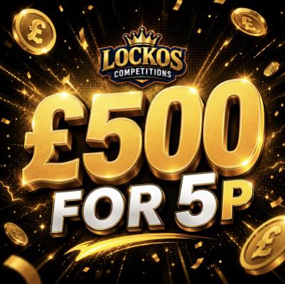 WIN £500 CASH FOR 5P PER TICKET! 