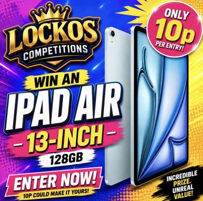 WIN AN IPAD AIR 13” FOR JUST 10P!
