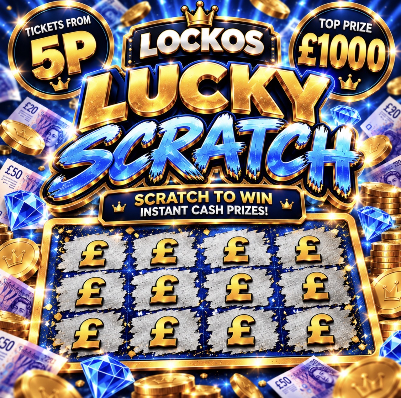LOCKOS LUCKY SCRATCH + INSTANT WINS 