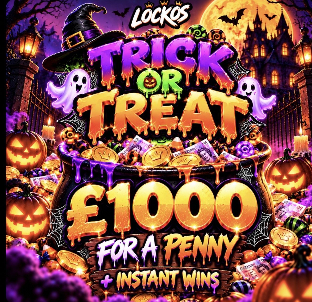 £1000 FOR A PENNY! TRICK OR TREAT 