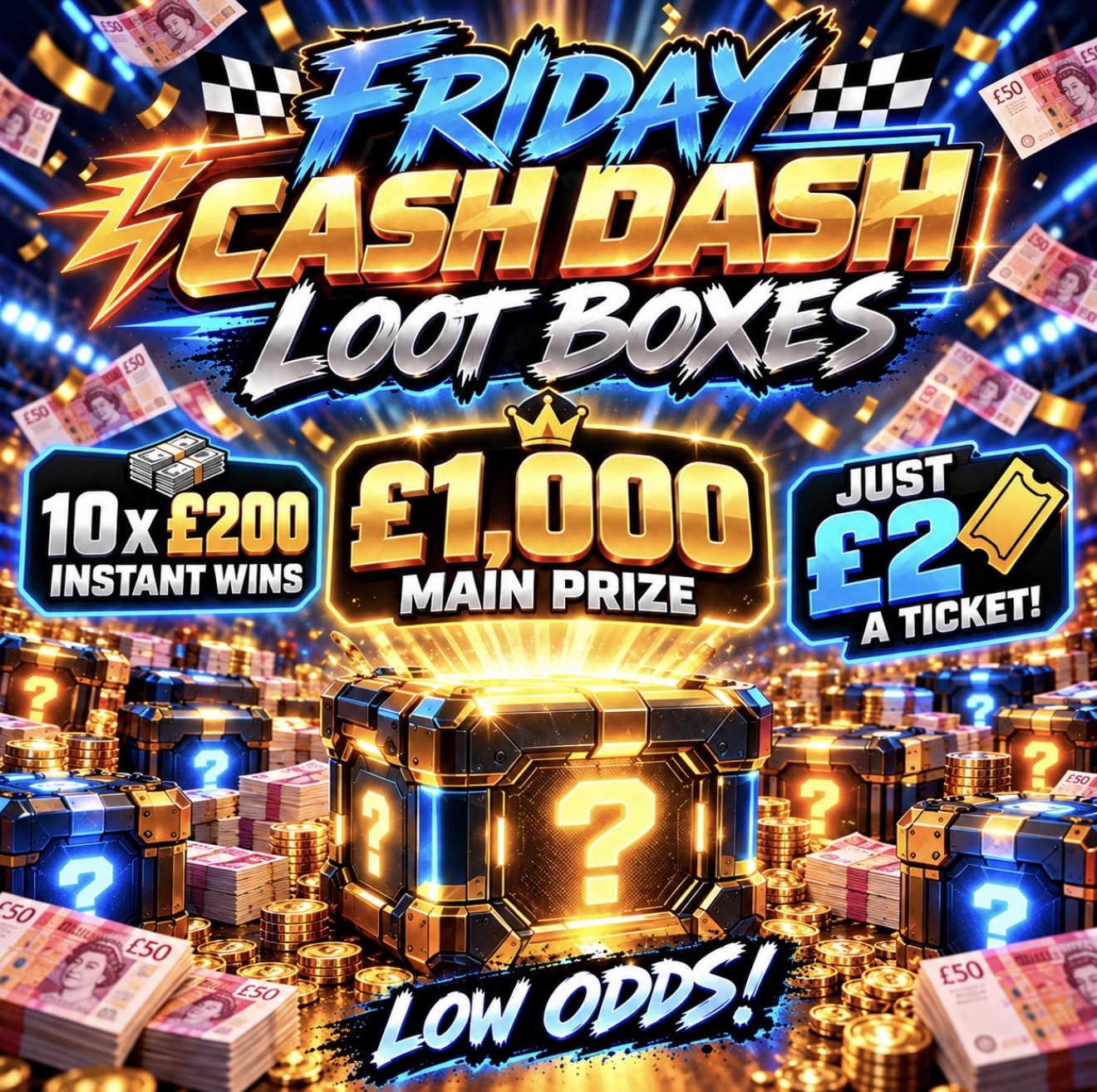 £1000 MAIN PRIZE! PLUS INSTANT WINS!