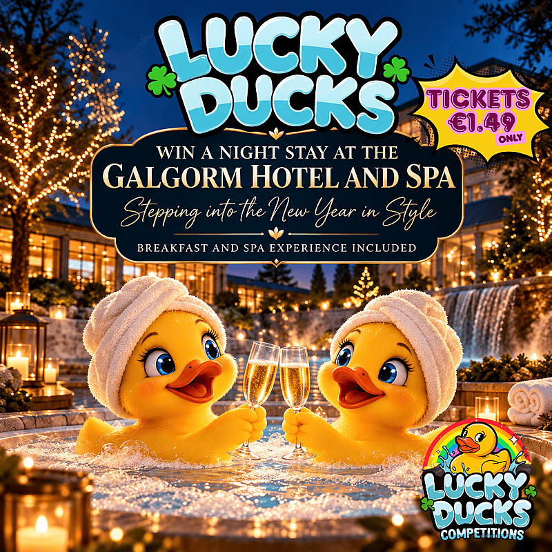 Win a SPA NIGHT in Galgorm hotel for New Years Day