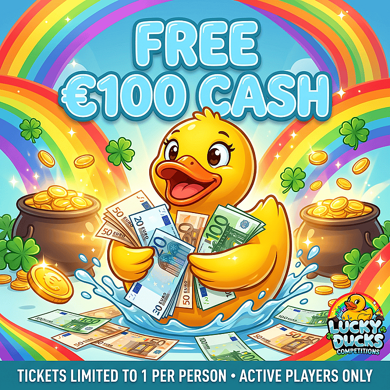 FREE €100 Cash - Monday 26th October