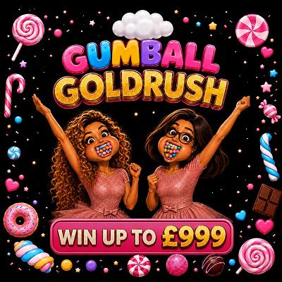 1 x 🎟️ into Gumball Goldrush 🟡