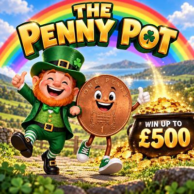 500 x 🎟️ into Penny Pot 🍀 