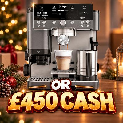 Ninja Luxe Premier 3-in-1 Coffee Machine or £450 CASH ☕️