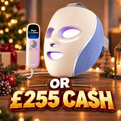 Shark CryoGlow LED Face Mask or £255 CASH 🌟