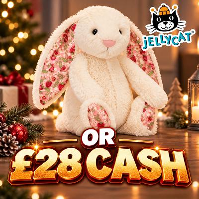 Blossom Cream Bunny Berry JellyCat or £28 CASH 🐰