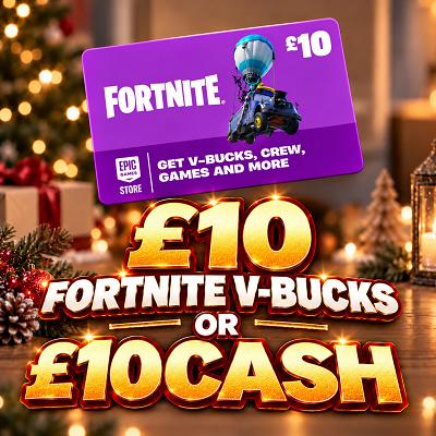 £10 EPIC Fortnite Gift Card or £10 CASH 🪎