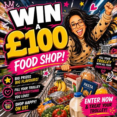 2 x 🎟️ into £100 Food Shop