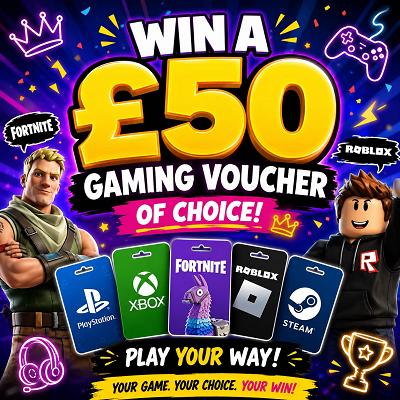 2 x 🎟️ into £50 Gaming Voucher 