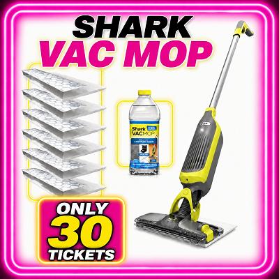 5 x 🎟️ into Shark Vac Mop