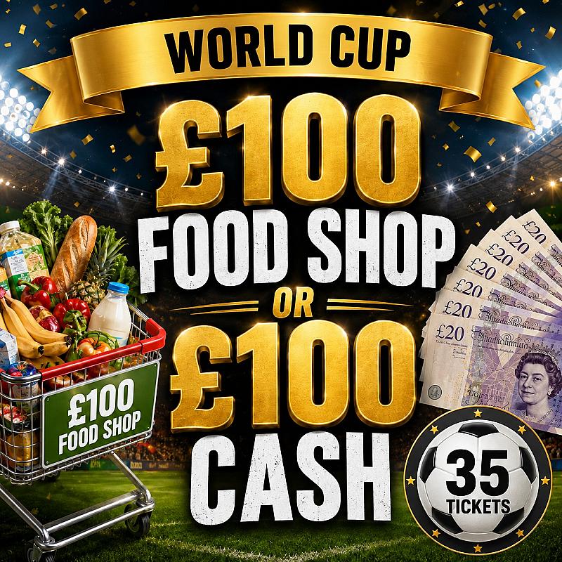 £100 FOOD SHOP OR £100 CASH