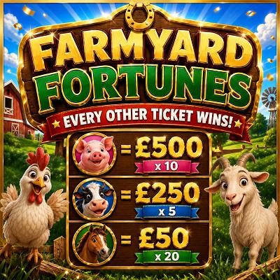 10 Tickets into Farmyard Fortunes 🐮 