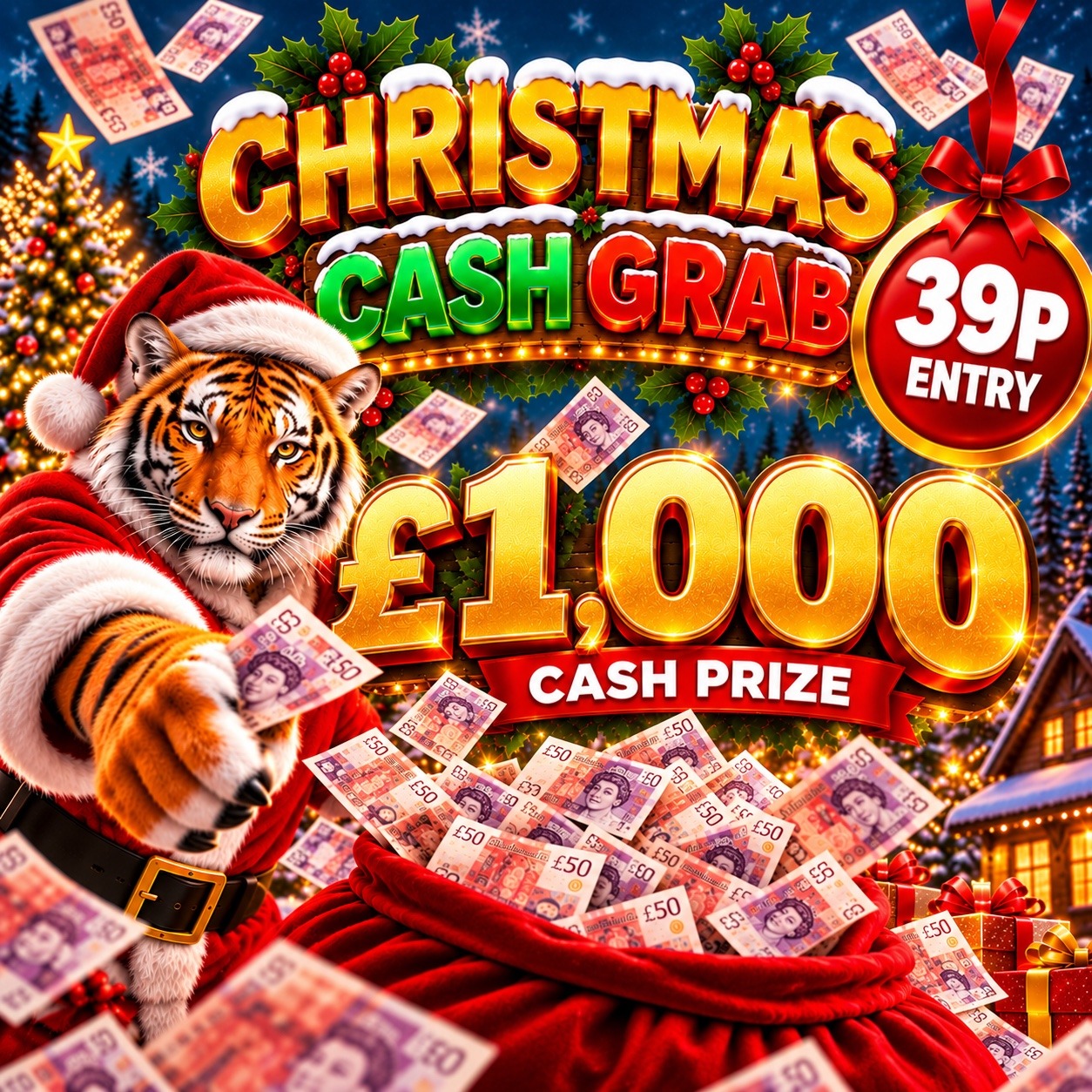 CHRISTMAS CASH GRAB £1k