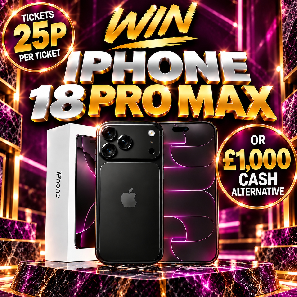 IPHONE 18 PRO MAX OR £1000 CASH