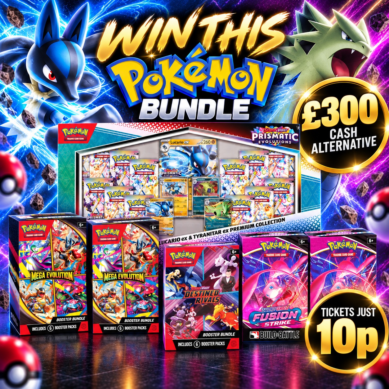 EPIC POKEMON BATTLE BUNDLE OR £300 CASH